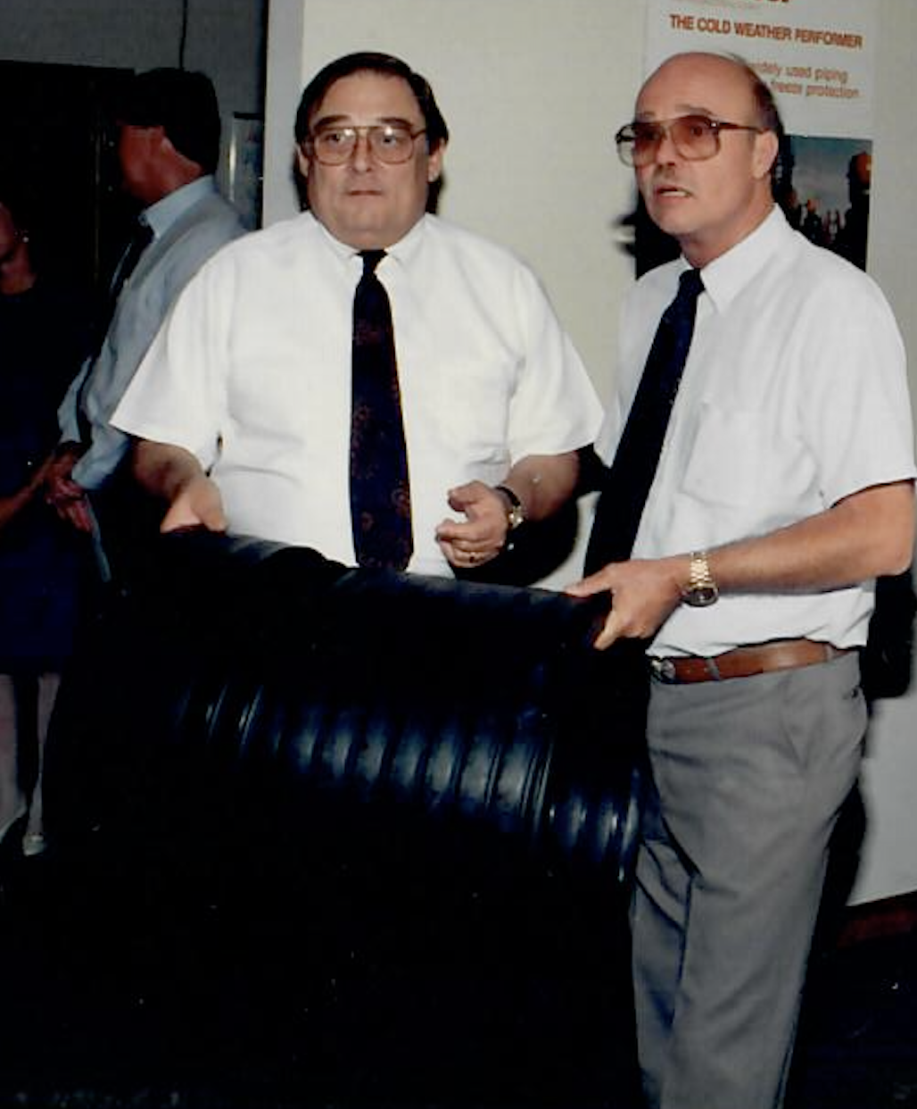 Archival photo of early PSI team